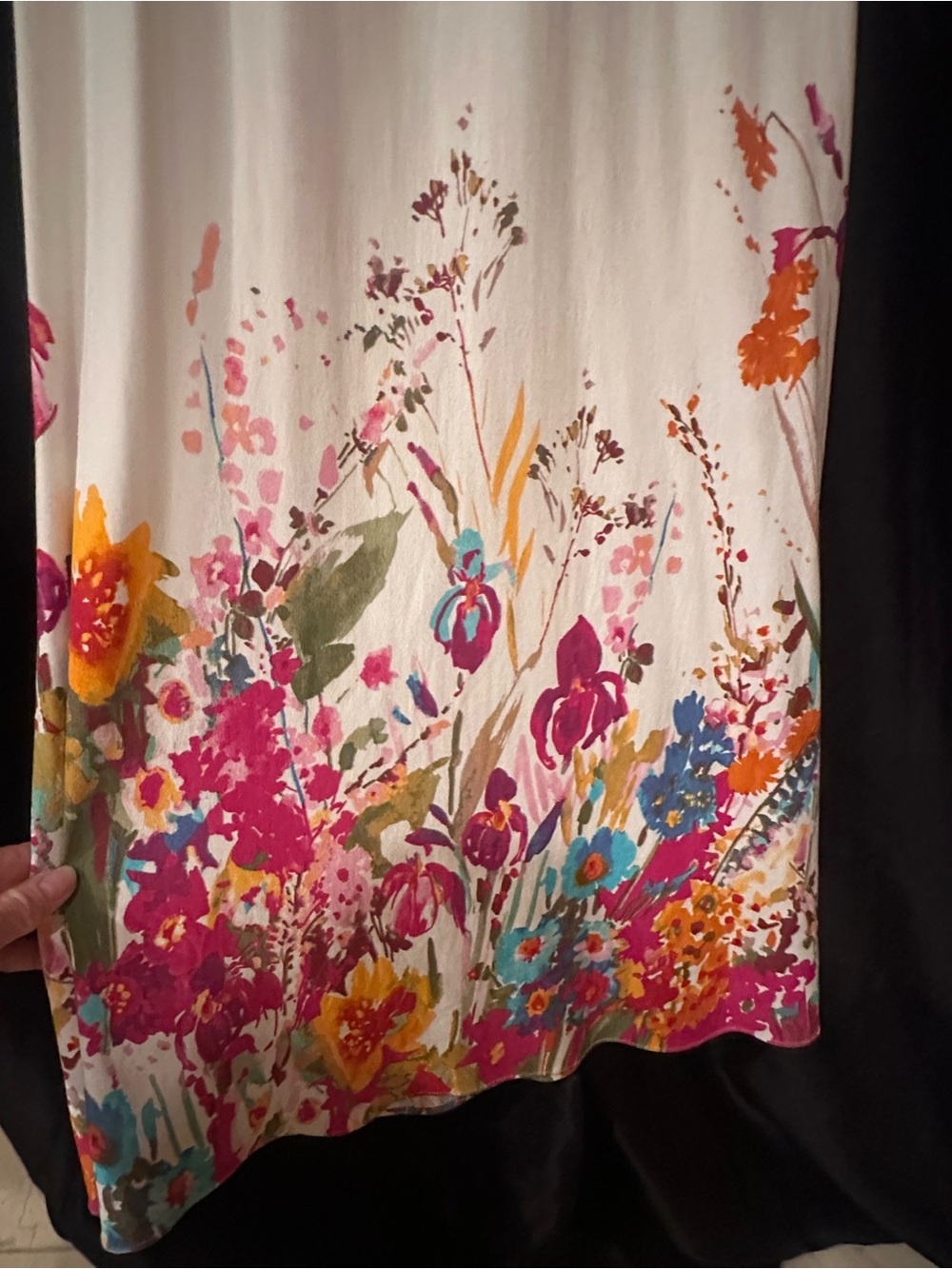 Sky Confetti Halter Maxi Dress with Multicolor Floral Print Large NWT - Picture 4 of 7